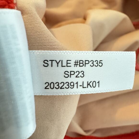 J. Crew Cutout One-Piece Swimsuit with Bow Size 3X Red Eyelet Colorblock New - Picture 9 of 11